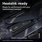PCIe Gen5 NVMe SSD 2TB 14500MB/s TLC NAND for Gaming Storage Intel Ryzen Adobe CC-Hot Sale.