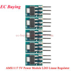 100Pcs/1pc AMS1117 3.3V 5V Power Supply Module AMS1117-3.3 AMS1117-5.0 LDO Linear Voltage Regulator Board 800mA PCB