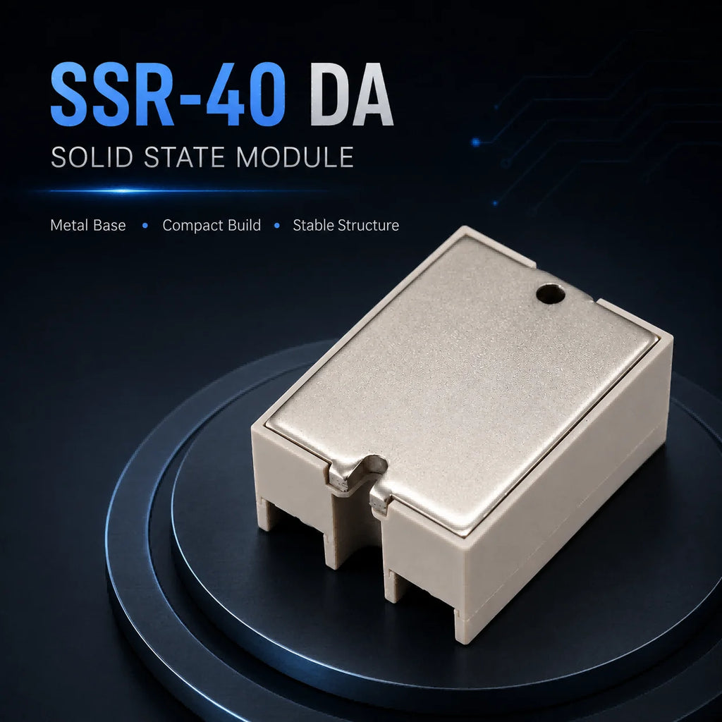 Solid State Relay SSR DA Single Phase 10A 25A 40A 60A 80A 100A 3-32VDC Input 24-380VAC Output for PID Temperature Control