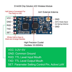 ABSQ-HC-12 SI4463 Wireless Serial Port Module 433Mhz 1000M Replacement For Bluetooth 4PCS