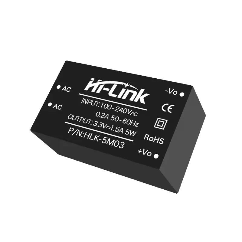 HLK-5M03 HLK-5M05 HLK-5M09 HLK-5M12 10pcs/lot 5W ACDC 220V to 5V Buck Step Down Power Supply Module Converter Intelligent