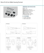 10 100 Sets Micro-Fit 3.0 MM Connector Single Row Male Housing Plug 1x2  2 Pin 3 4 5 6 7 8 9 10 Pin /Matching Female Terminal