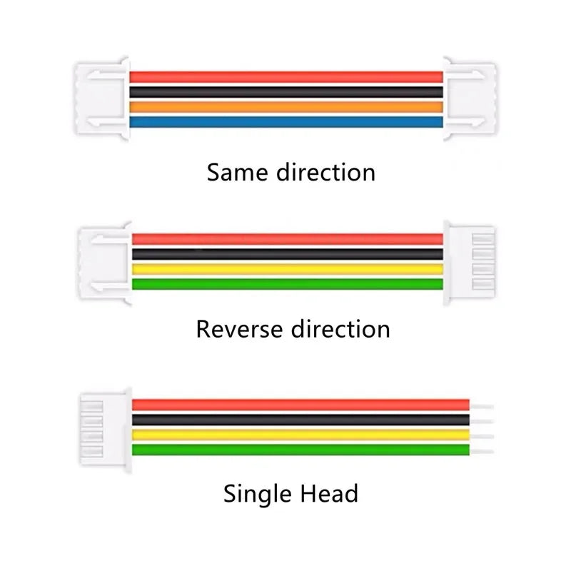 5pcs 10/15/20cm HY2.0mm Single/Double Same/Reverse Cable Connector Electronic Terminal Wire WT Buckle 26AWG 2/3/4/5/6/7/8/9/10P