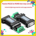 1PCS  Industrial 232 To 485 Converter, Passive Bidirectional RS485 To RS232 Protocol Adapter, Serial Port Converter
