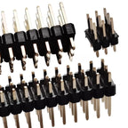 5pcs 2.0mm 3*40P Triple Row Straight 90D Right Angle R/A Breakaway Rohs Gold PCB Male Female Pin Header Connector 3x40pin