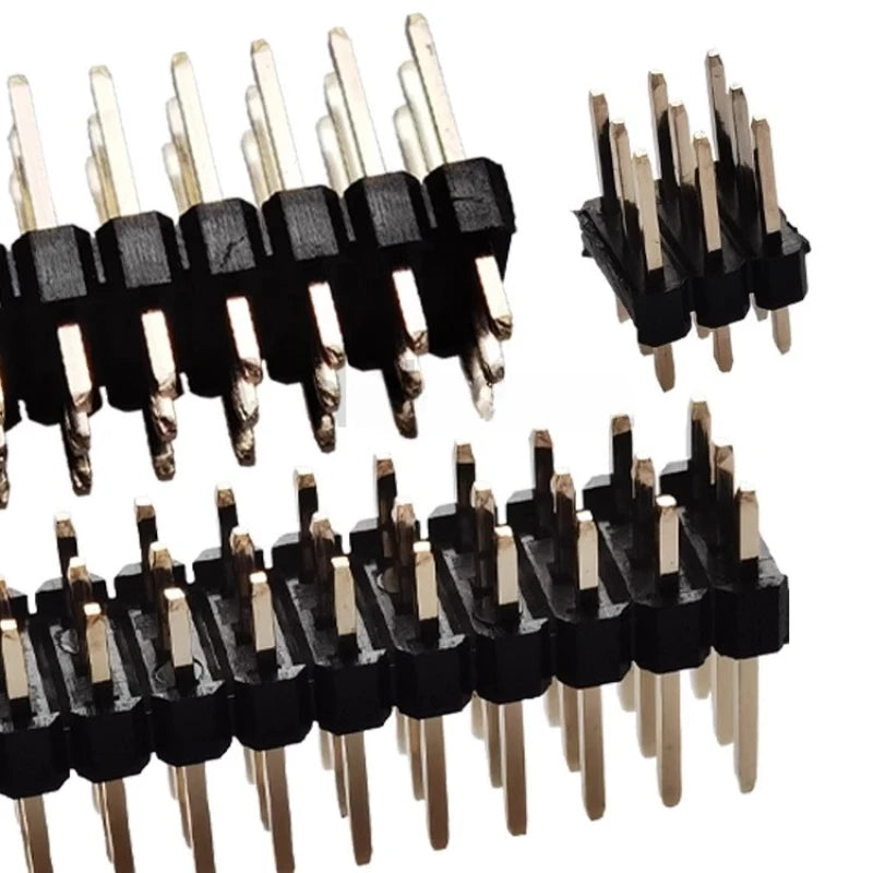 5pcs 2.0mm 3*40P Triple Row Straight 90D Right Angle R/A Breakaway Rohs Gold PCB Male Female Pin Header Connector 3x40pin