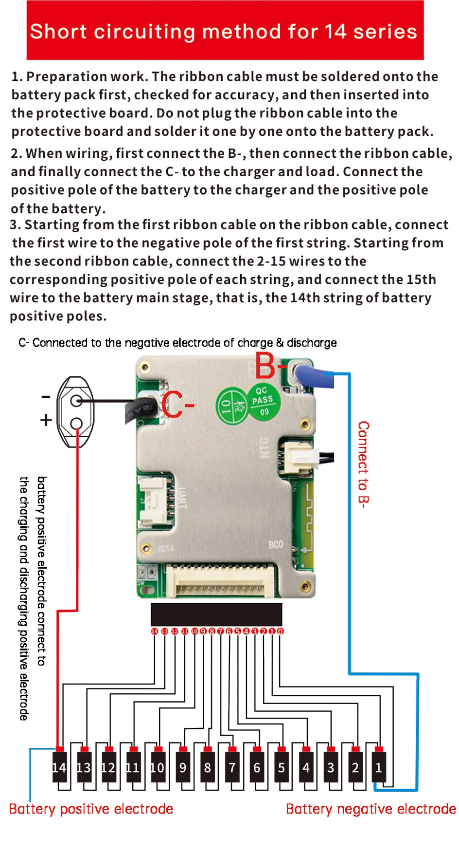 Small Type 3.2V LiFePO4 3.7V Li-ion 20A 30A 40A 50A Electric Bike Smart BMS 7S-14S 24V 36V 48V with UART BT