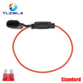 Waterproof 32V Mini Small Medium Auto Fuse Holder 18/1614/12/10AWG And Car Blade Fuse 3A 5A 7.5A 10A 15A 20A Standard/Mini/Micro