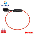 Waterproof 32V Mini Small Medium Auto Fuse Holder 18/1614/12/10AWG And Car Blade Fuse 3A 5A 7.5A 10A 15A 20A Standard/Mini/Micro