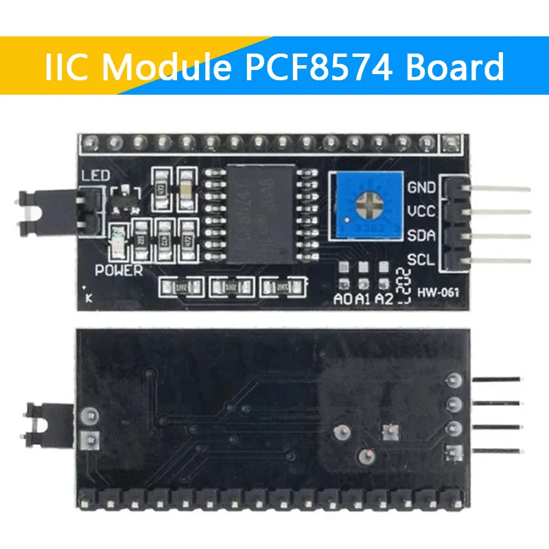 LCD1602 1602 LCD Module Blue / Yellow Green Screen 16x2 Character LCD Display PCF8574T PCF8574 IIC I2C Interface 5V for Arduino