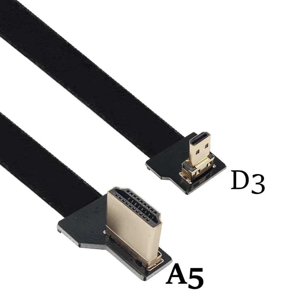 Camera 0.05M-1M FPC flexible cable drone aerial photo transmission FPV Micro HDMI to HDMI HD cable