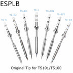Original TS100 TS101 Soldering Tip Lead Free B2 BC2 C4 D24 K I KU Replacement Electric Iron Tip Bit Head