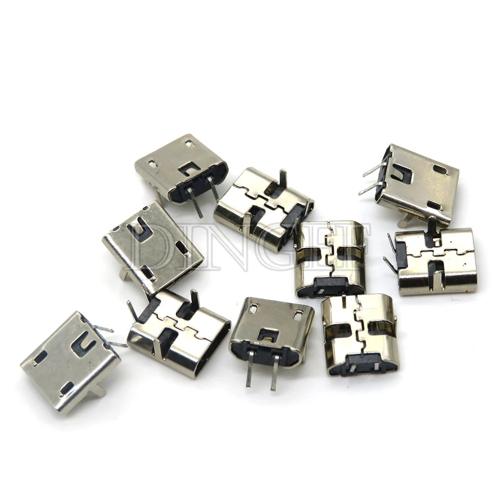 20PCS 5 Pin 10 Pin SMT Socket Connector Micro USB Type B Female Placement 12 Models SMD DIP Socket Connector