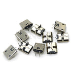 20PCS 5 Pin 10 Pin SMT Socket Connector Micro USB Type B Female Placement 12 Models SMD DIP Socket Connector