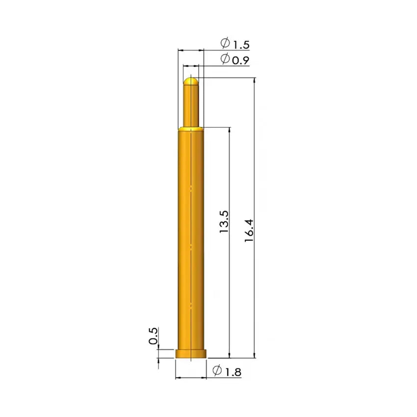5Pcs Battery Spring Loaded Pogo Pin Connector SMD Needle PCB Height 2 3 4 5 6 7 8 9 10 11 12 13 14 16 17 18 22 MM Test Probe