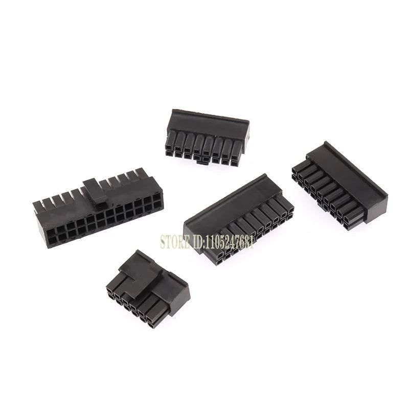 10sets Mx3.0 3.0mm Pitch Micro-fit 3.0 Connector Housing 2*1/2/3/4/5/6/8/10/12 Pin Male + Terminal Molex 43030 2p/3p/4p/5p