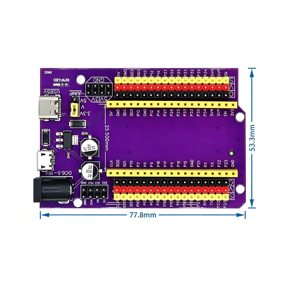ESP-32S 38pin ESP-WROOM-32 ESP32  WIFI Dual Core CPU Development Board 2.4 GHz Wi Fi BT Module Ultra-Low Power Consumption