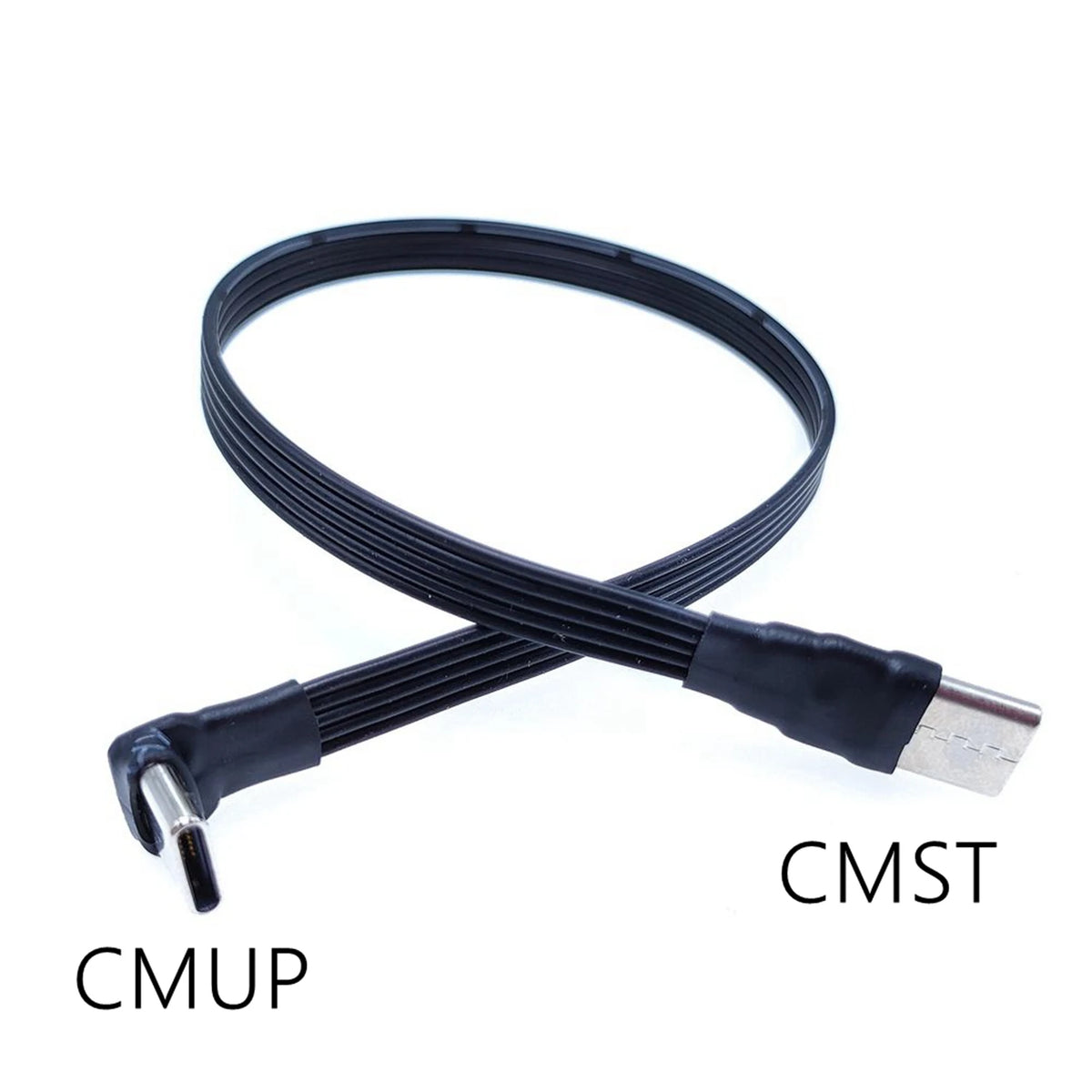 5CM 10CM 30CM USB 2.0 Type-C Flat Cable Extension FPC Cable USB 2.0 USB-C 90° Up/Down Angled Plug 5CM-1M