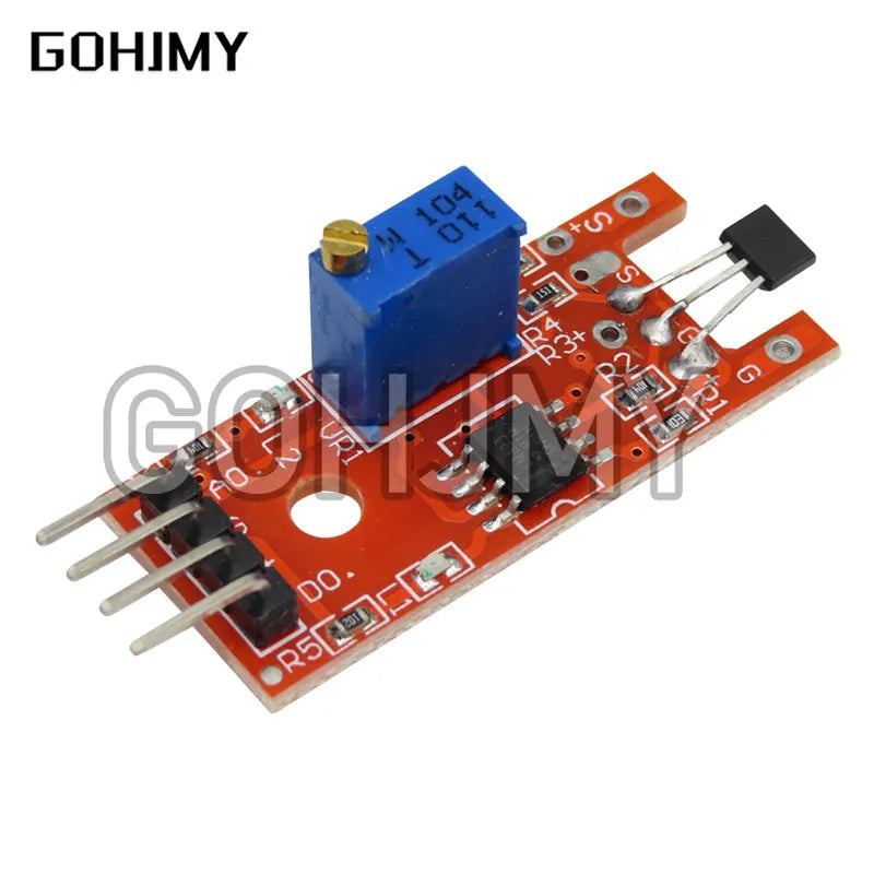 10pcs 4pin KY-024 Linear Magnetic Hall Switches Speed Counting Sensor Module