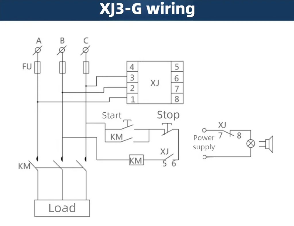 CHINT XJ3-G XJ3-D AC380V motor water pump phase failure and phase sequence protection Relay