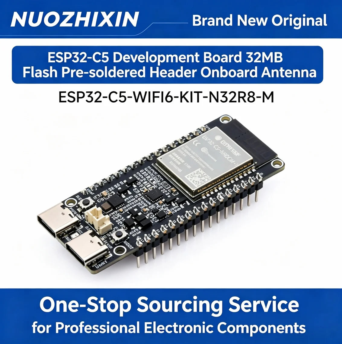 ESP32-C5 Development Board Waveshare Dual-Band WiFi6 Multi-Protocol Zigbee3.0 Thread BLE5 IoT RISC-V Microcontroller Module