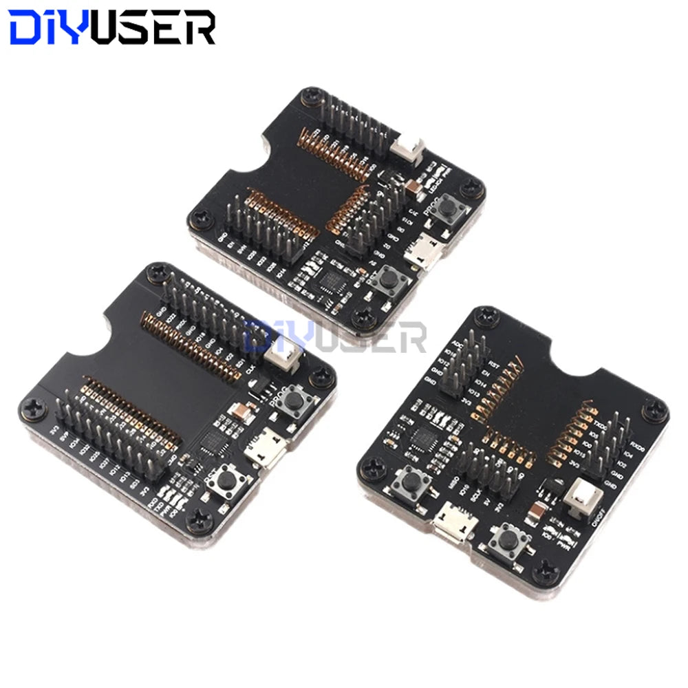 ESP32 ESP8266 Test Fixture Burner, Downloader Programmer for ESP-32 ESP-12F/12S/07S Modules
