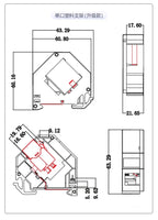 Housing Din-Rail Mounting RJ45 Keystone Jack Holder For Module Labeling Field Earth Spring IP20 Dust-Proof Laptop Box