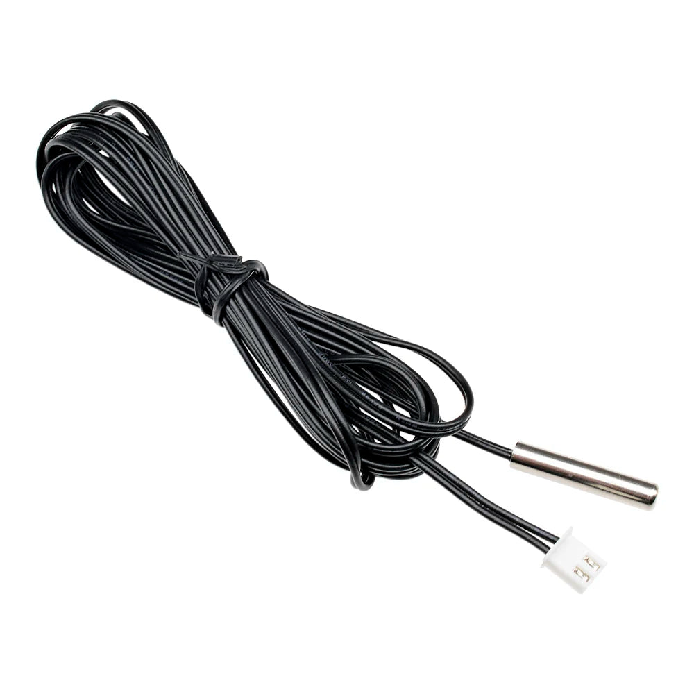 10/1pcs NTC 10K 1% 3950 Thermistor Temperature Sensor Waterproof Probe Cable 2M Temperature Sensing Wire For Arduino W1209 W1401