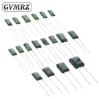 50PCS Polyester Film Capacitor Assorted Values J Tolerance for Electronics DIY