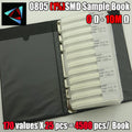 New 0805 SMD Resistor Sample Book 1% Tolerance 170valuesx25pcs=4250pcs Resistor Kit 0R~10M