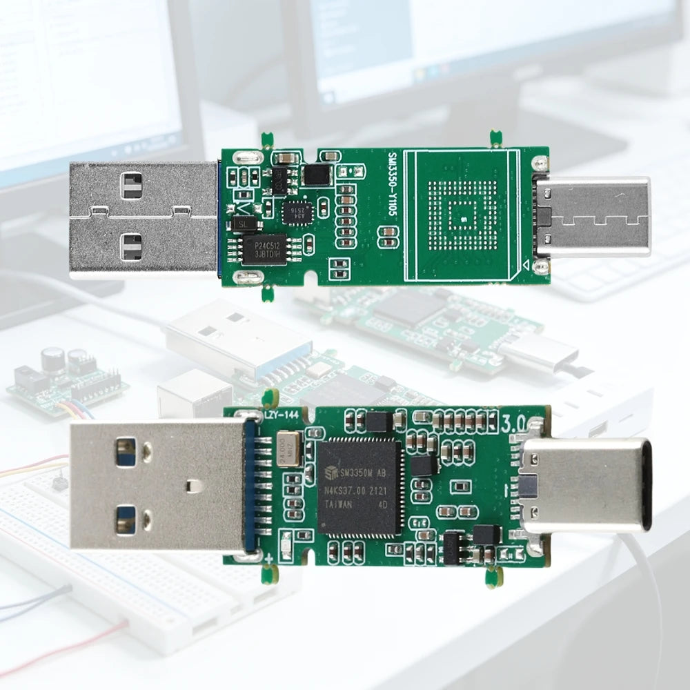 SM3350 USB Main Control Board Module UFS BGA153 USB3.1 Type-C Dual Interface Flash Drive Storage Module DIY Soldering Project