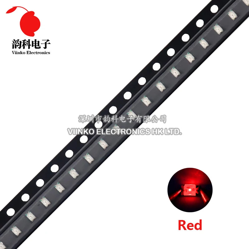 SAMIROB 100pcs/Lot 0805 SMD LED White Ice Blue Red Blue Yellow Green Orange Warm White Pink Purple RGB 2012 Light Emitting Diode