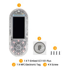 LILYGO® T-Embed ESP32-S3 CC1101 Low-Power Sub-1 GHz RF Transceiver PN532 NFC RFID I2C Module LCD Board Built-in Battery 1300mAh