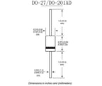 5pcs SR3100 3A 100V DO-27 DO-201AD Schottky Diode
