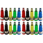 20PCS 4mm Banana Socket Connector 32A Insulated Female Jack 5 Colors Panel Mount Connector for Electrical Connection