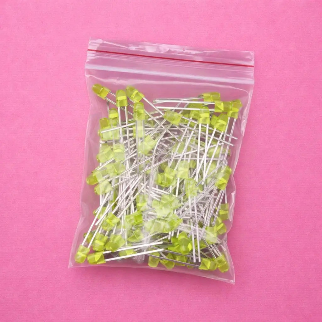 SAMIROB 60/100Pcs 3mm LED Diode Kit F3 Schottky Assorted Diode Red White Green Blue Yellow Orange Pink Purple Warm White for DIY