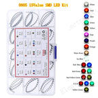 0402 0603 0805 1206 1210 5730 5050 SMD LED Diode assorted kit warm cool white red Green Blue yellow orange pink fast flashing