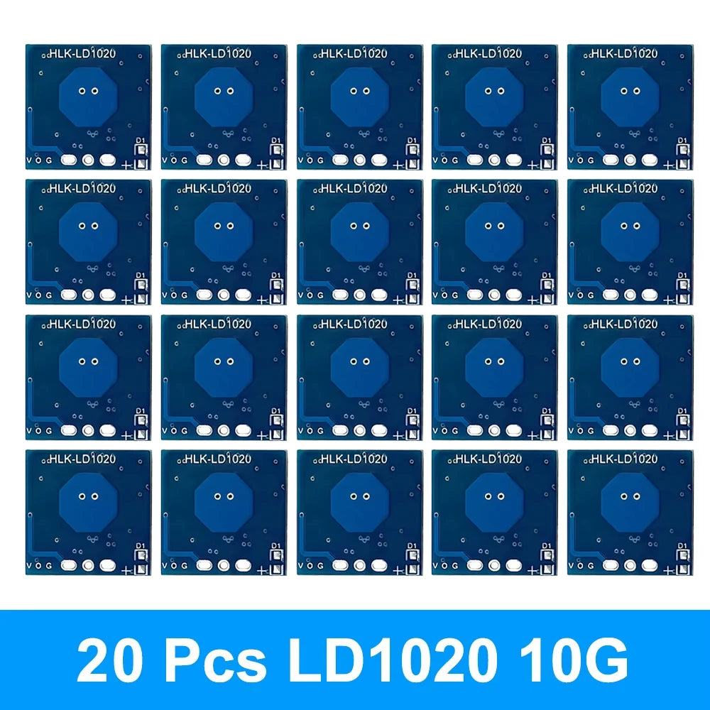 1pc 5 Pcs 10pcs LD1020 10G Intelligent Human Microwave Radar Sensing Module Low Power Micro Motion Intelligent Perception Sensor