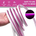 12V 24V LED Neon Light Strip Waterproof Neon Sign 6X12mm Silicone Rope Lights Flexible Lamp Decoration with DC Plug/2pin Wire