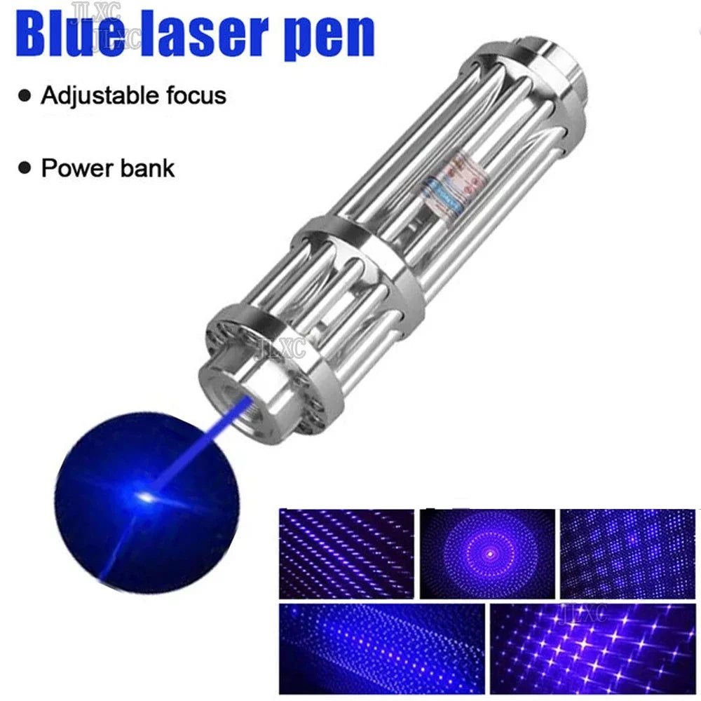 High power 017 Laser Pointer Transform Pattern Single-Point Adjustable Focus Laser Light Guide Finger Star LED Sales Pen