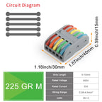 10/50Pcs Mini Fast Wiring Cable Connectors Lever 28-12 AWG Universal Lever Wire Nut Electrical Connectors Push-in Home Terminal