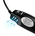 110V/220V Mini Heat Gun Hot Air Gun for Crafts Epoxy Resin Shrink Wraping, US/EU Plug, Multiple Colors Available