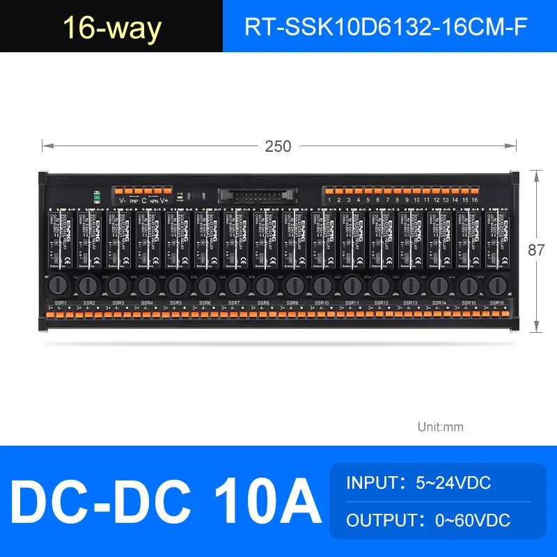 ENMG Solid State Relay Module 5-24V DC Solid State Non-Contact Relay Module DC Control AC/DC 220V Wide Voltage Constant Current