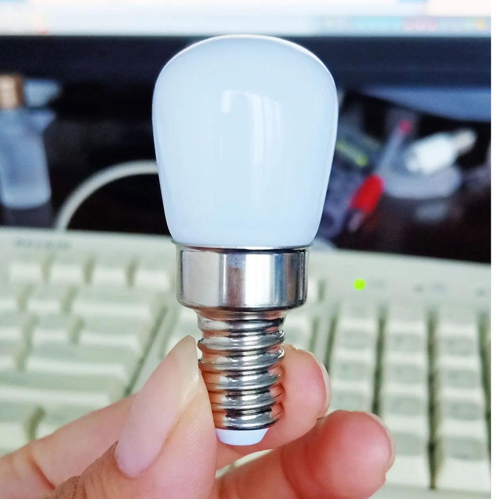 Mini LED Light Bulbs 2W E14 E12 T22 220V 110V 12V 24V 2835 SMD Refrigerator Lamp Screw Bulb For Refrigerator Freezer Cold/ Warm