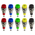 10/50/100PCS 2mm Banana Female Socket with Insulated Copper Terminal – Ideal for Panel Testing and Speaker Connections