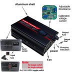 67.2V 4A  Charger Smart Aluminum Case Is Suitable For 16S 60V OLED Dispay Li-ion Lipo Battery OLED Display Fast Charger OHRIJA
