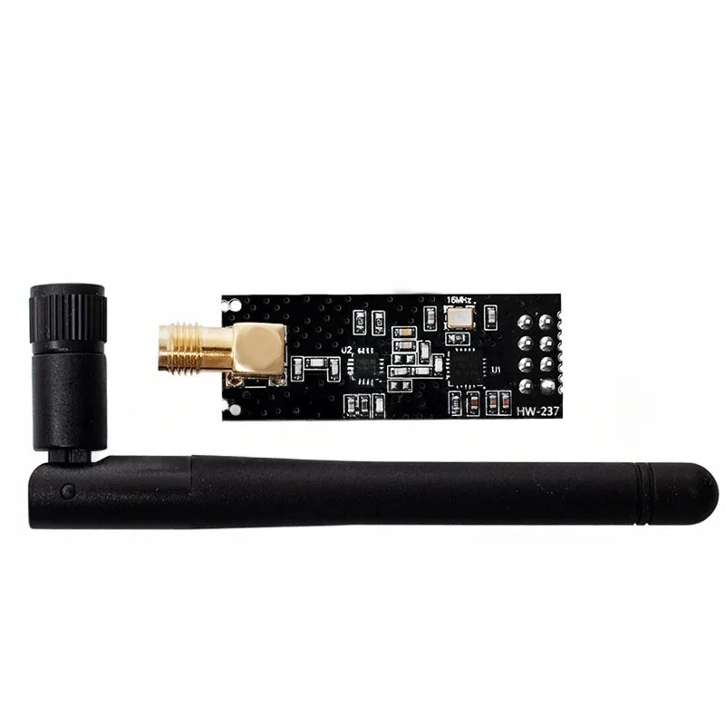 1-10PCS NRF24L01+PA+LNA Wireless Transceiver RF Transceiver Module 2.4G 1100m with Antenna NRF24L01+ Breakout Adapter with 3.3V