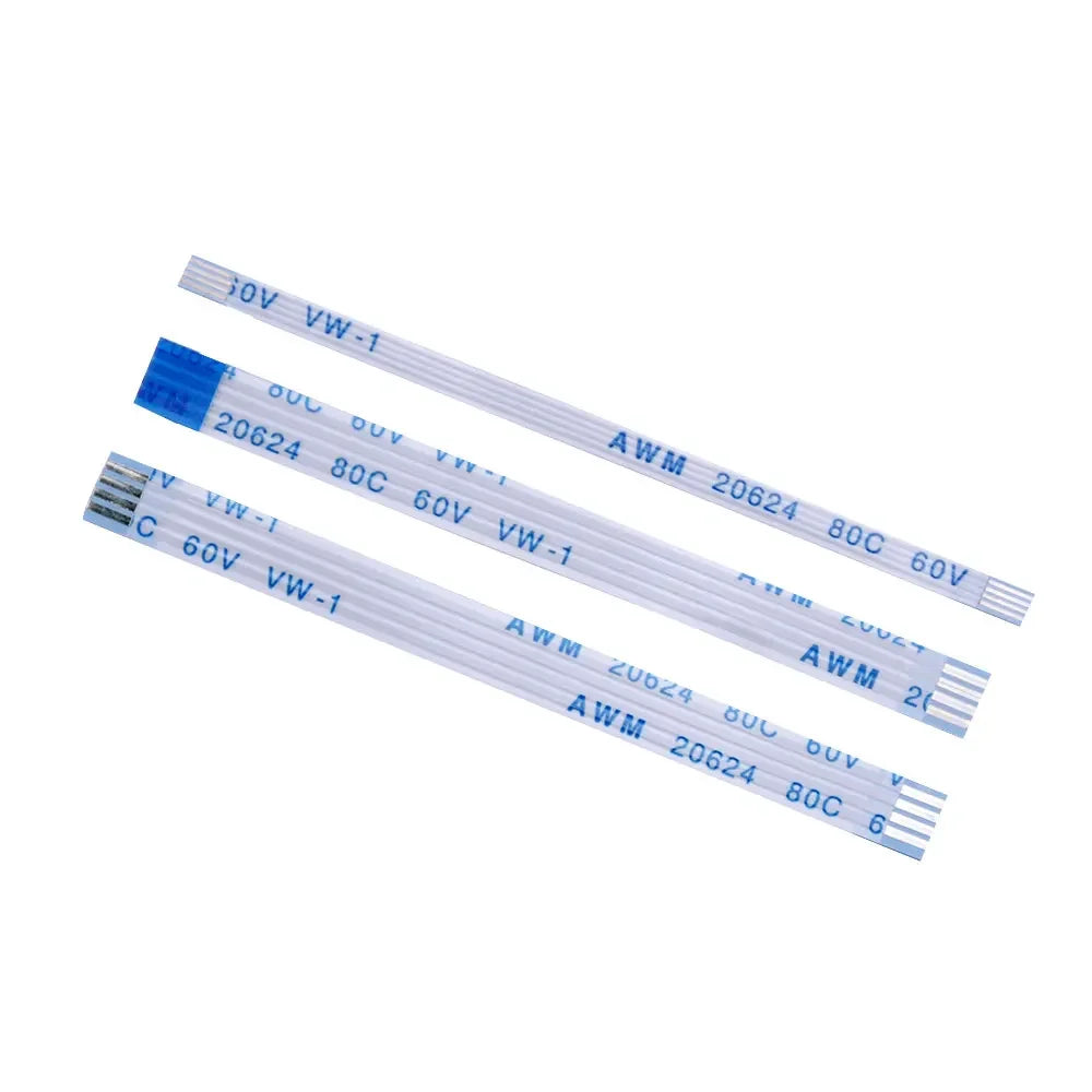 10PCS Flat Flexible Cable FFC FPC LCD Cable AWM 20624 80C 60V VW-1 Pitch 0.5 1.0MM 4P 6 8 10 12 14 16 18 20 24 26 30 32 34 40Pin