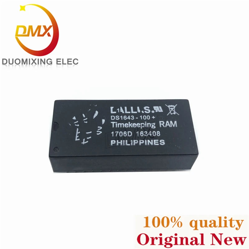 100%New DS1643-100 DS1643-100+ DS1643 -70 -120 -150 -200 / IND + DIP clock chip ic memory timer module