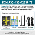 SX1262 LoRa Module Developer SET DX-LR30 430~470MHz 868~915Mhz 22dBm 8km Range 5V UART GPIO ISM Band LoRa RF Module